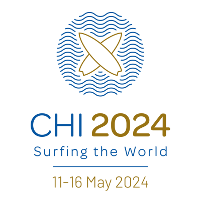 CHI 2024 logo with the theme Surfing the World May 11-16, 2024