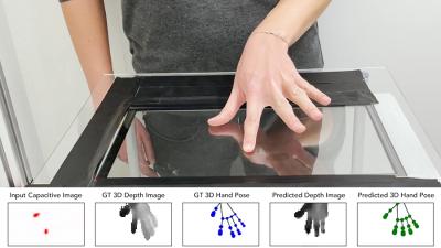 TouchPose calculates hand postures based on the geometry of finger touch points on smartphone and tablet touchscreens. 