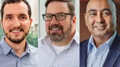 side by side headshots of 3 seed grant winners