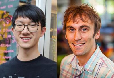 side by side images of HCII PhD student Jason Wu and his advisor Jeff Bigham