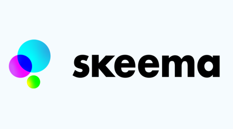 Skeema logo, 3 overlapping dots
