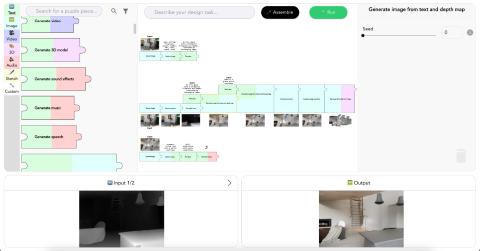 screenshot of the Jigsaw prototyping system