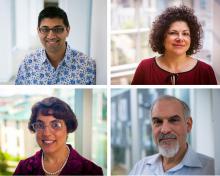 headshots of four HCII faculty: Kittur, Forlizzi, Rose and Myers