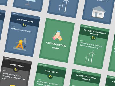 In "Energy Uptopia," one of the games designed in Transformational Game Design Studio, players make investments in energy while trying to keep global temperatures low.