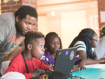Software designed by the HCII's LearnLab to improve math learning outcomes for marginalized K-12 students received a top award from the International E-Learning Association. (Photo courtesy of Remake Learning.)