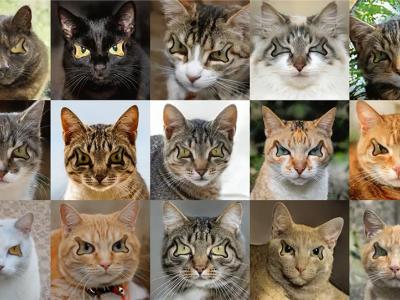 Research into generative models that can create images like these sinister cats is just one example of some spooky research happening in SCS.