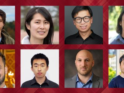 SCS faculty members Andrej Risteski, Wenting Zheng, Jun-Yan Zhu, Matthew O'Toole (top), Sauvik Das, Zhihao Jia, Dimitrios Skarlatos and Hirokazu Shirado (bottom) have received NSF CAREER Awards totaling more than $4.5 million.