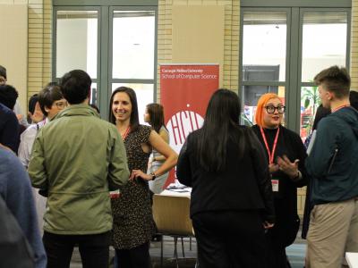 HCI students network with industry professionals at the 2018 Connect event 