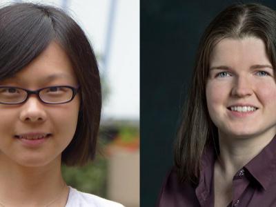 side by side headshots of Zhu and Chouldechova