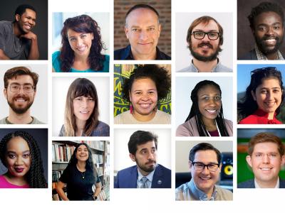 collage of images of the ~20 alumni selected