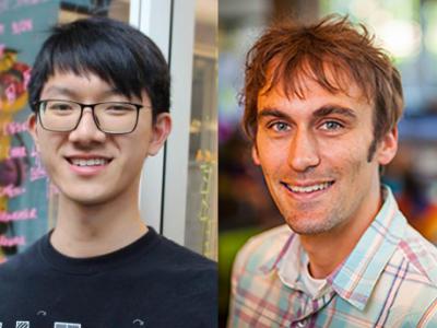 side by side images of HCII PhD student Jason Wu and his advisor Jeff Bigham