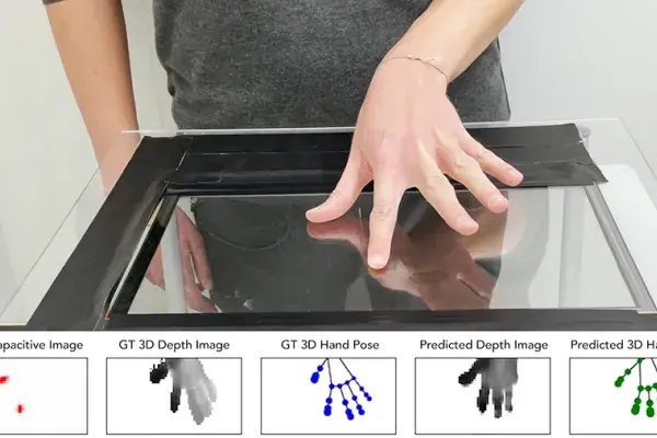 TouchPose calculates hand postures based on the geometry of finger touch points on smartphone and tablet touchscreens. 