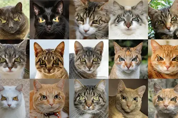 Research into generative models that can create images like these sinister cats is just one example of some spooky research happening in SCS.