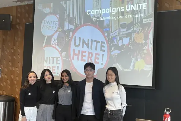 Team Unite Here on presentation day