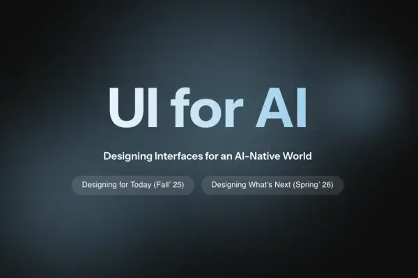 UI for AI visual, designing interfaces for an AI-native world